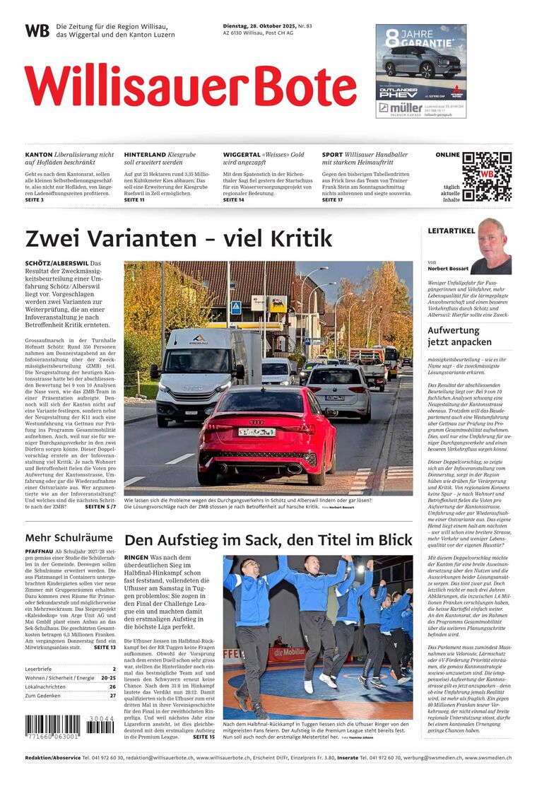 Willisauer Bote 2025-10-28