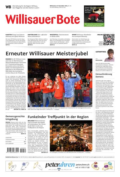 Willisauer Bote 2025-12-10