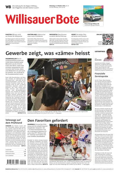 Willisauer Bote 2026-10-13